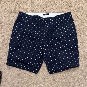 Gant Men's Navy & White Polka Dot Shorts 36 Waist